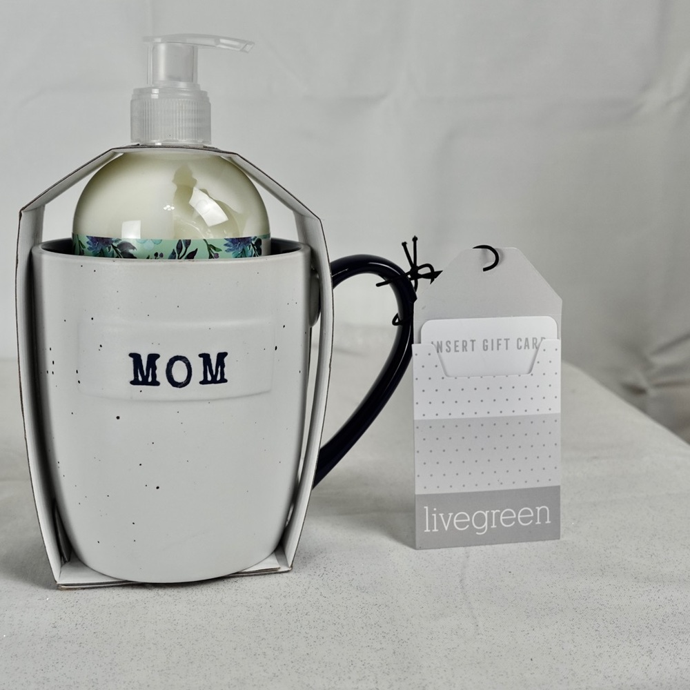 Mom ceramic coffee, tea mug with Lotion.